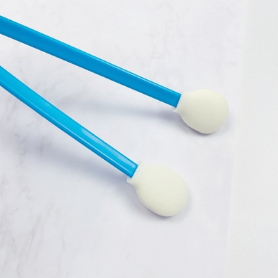 128mm Long Blue Hanlde Round Foam Swabs Car Printer Head Dust Remove Swab