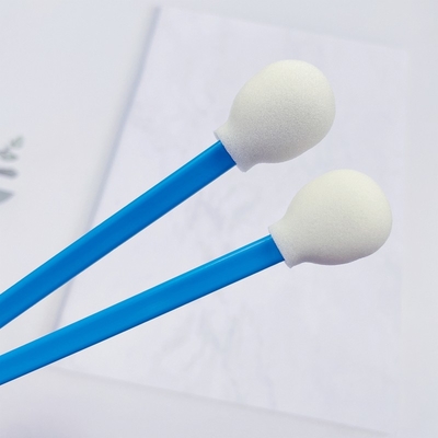 128mm Long Blue Hanlde Round Foam Swabs Car Printer Head Dust Remove Swab