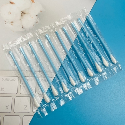 Professional Salon Cotton Swabs Individually Wrapped Round/Pointed Tips for Lash Extensions & Spa Use