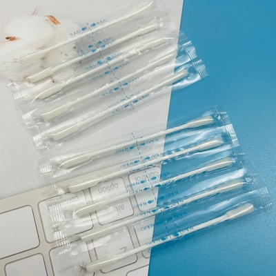 Professional Salon Cotton Swabs Individually Wrapped Round/Pointed Tips for Lash Extensions & Spa Use