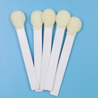 145mm White PP Stick 30mm Big Round Head Sponge Stick Medical Foam Swab Applicator