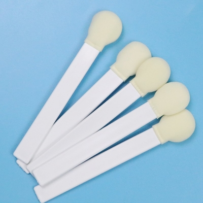 145mm White PP Stick 30mm Big Round Head Sponge Stick Medical Foam Swab Applicator