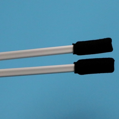 TX712 Lint Free Black Square Sponge Stick White Handle Rectangular Cleanroom Foam Swab for Printer Cleaning