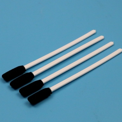 TX712 Lint Free Black Square Sponge Stick White Handle Rectangular Cleanroom Foam Swab for Printer Cleaning