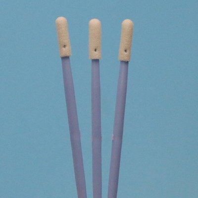 TX742 Lint Free Blue Handle Double Ended Mini Sponge Stick Compressed Small Cleanroom Foam Swab For Detailing Cleaning