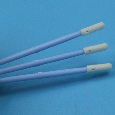 TX742 Lint Free Blue Handle Double Ended Mini Sponge Stick Compressed Small Cleanroom Foam Swab For Detailing Cleaning