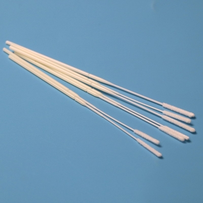 Individual Wrapped Flocked Nylon Nasal Swab Sterile Specimen Collection Swab With Tube