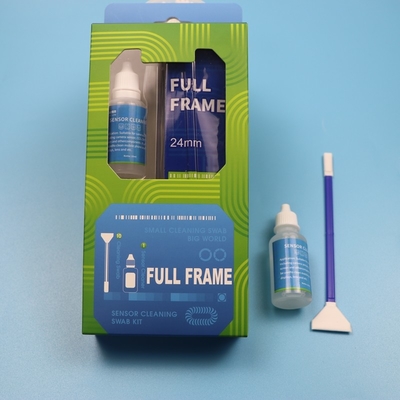 2 In 1 Lint Free Camera Cleaner Microfiber Sensor Swab Full Frame Camera Cleaning Kit With Liquid