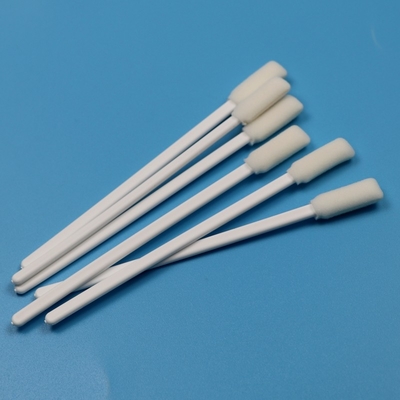 TX712 Lint Free White PP Stick 10mm Rectangular Cleanroom Swab Printer Cleaning ESD Foam Swab