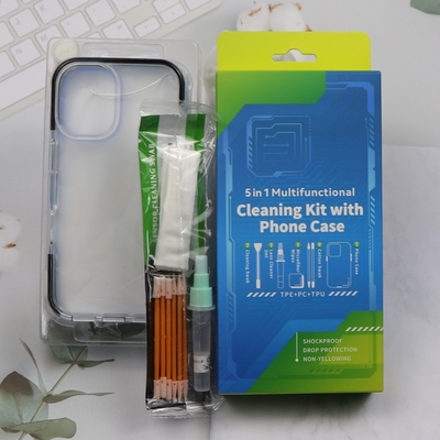 5 In 1 Phone Cleaner Small Foam Swab Screen Cleaning Kit Phone Cleaning Kit With Phone Case