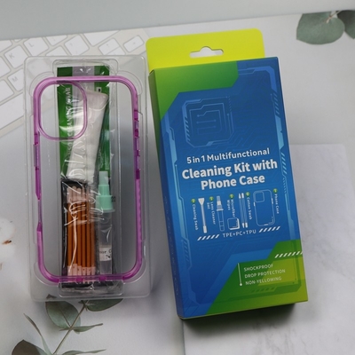 5 In 1 Phone Cleaner Small Foam Swab Screen Cleaning Kit Phone Cleaning Kit With Phone Case