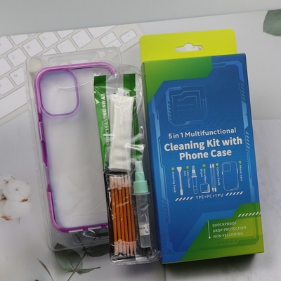 5 In 1 Phone Cleaner Small Foam Swab Screen Cleaning Kit Phone Cleaning Kit With Phone Case