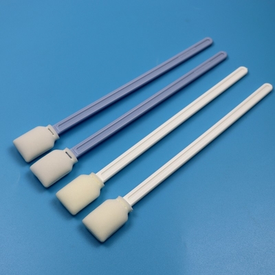 228mm Lint Free White Extra Long Handle Rectangular Cleanroom Swab UV Printer Cleaning Foam Swab