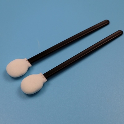 708 Lint Free Black Handle Circular Sponge Stick Cleanroom Swab Car Care Lollipop Foam Swab