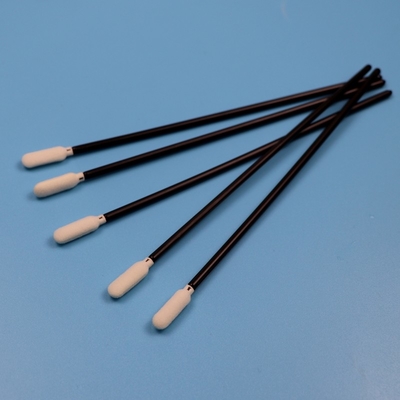 TX740 Lint Free 6.5&quot; Long Black Handle Sponge Cleanroom Swab Car Cleaning Foam Swab