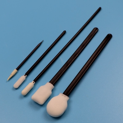 Portable Lint Free Sponge Detailing Swab Precision Cleaning Care Care Foam Swab With Black Handle