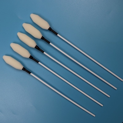 21cm Long PP Stick Big Paddle Head Medical Sponge Stick Trocar Wipe Foam Swab
