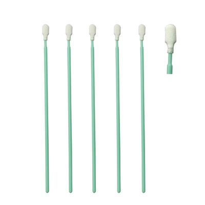 TX761 Lint Free Green Stick Optical Cleaning Polyester Swab ESD Cleanroom Swab