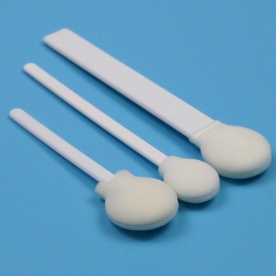 108mm Disposable White PP Stick 30mm Big Round Head Sponge Stick Medical Circular Foam Swab Applicator