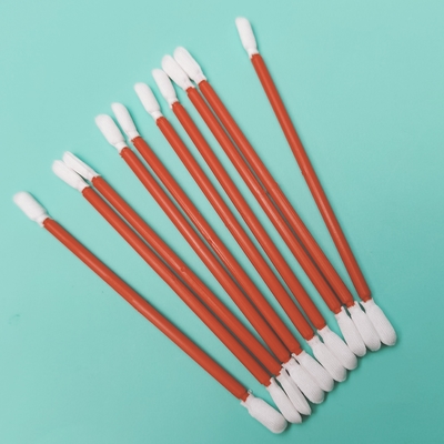 Lint Free Double Twisted Head Cleanroom Microfiber Detailing Swab Car Cleaning Polyester Swab