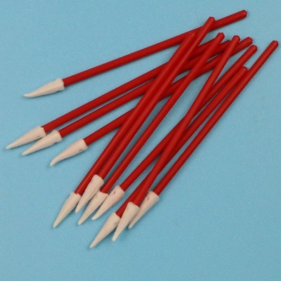 Lint Free Red PP Stick Foam Detailing Swab Microfiber Car Cleaning Swab Kit For Precision Cleaning