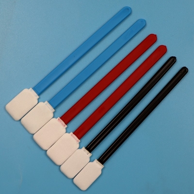 Lint Free Red PP Stick Foam Detailing Swab Microfiber Car Cleaning Swab Kit For Precision Cleaning