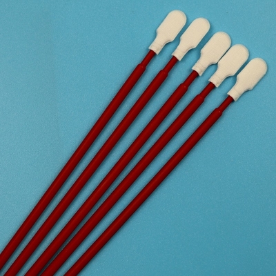 Lint Free Red PP Stick Foam Detailing Swab Microfiber Car Cleaning Swab Kit For Precision Cleaning