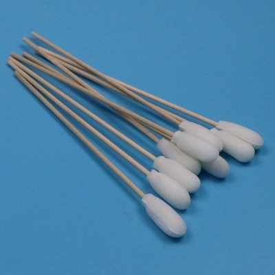 TX720 Biodegradable Wooden Stick Sponge Stick Medical Foam Cover Cotton Swab Applicator