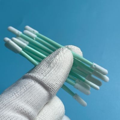 72mm Double-Ended Foam Swab - 3.8x3.4mm Small Tip - for PCB Solder Pads, Connector Pins & Chip Residue - 100pcs