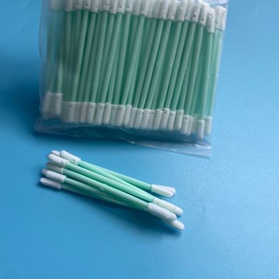 72mm Double-Ended Foam Swab - 3.8x3.4mm Small Tip - for PCB Solder Pads, Connector Pins & Chip Residue - 100pcs