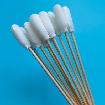 720 Biodegradable Wooden Stick  Foam Cover Cotton Swab Applicators Precision Cleaning Swab for Labs