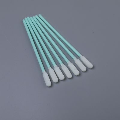 6mm Round Foam Tip Cleaning Swab With Sturdy Green Handle Lint Free Precision Cleaning Applicator Length 100mm