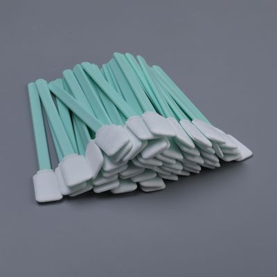 Dual Layer Polyester Cleaning Swab Flat Rectangle Head 15mm Lint Free Electronics Cleaning Swab 125mm 100pcs