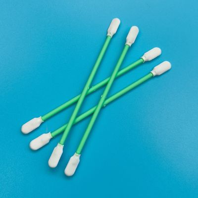 Lint Free Paddle Head ESD Cleanroom Swab Optical Cleaning Polyester Swab with Double Heads