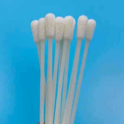 146mm Disposable ABS Stick Flocked Nylon Surface Sampling Swab Flu Test Swab Oral Specimen Collection Swab Sterile