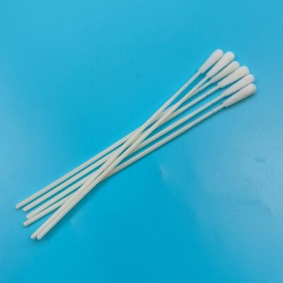 146mm Disposable ABS Stick Flocked Nylon Surface Sampling Swab Flu Test Swab Oral Specimen Collection Swab Sterile