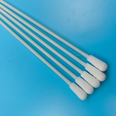 146mm Disposable ABS Stick Flocked Nylon Surface Sampling Swab Flu Test Swab Oral Specimen Collection Swab Sterile