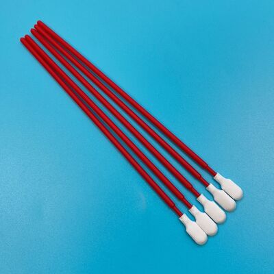 761 Lint Free Red Handle Microfiber Swab Car Cleaning Detailing Swab Cleanroom Polyester Swab for Semiconductor Cleaning