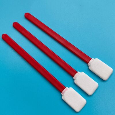 714 Lint Free Red Handle Car Cleaning Detailing Swab Microfiber Swab Cleanroom Polyester Swab for Surface Cleaning