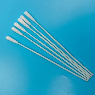 Disposable ABS Stick Flocked Nylon Sampling Swab Oral Swab Sterile Specimen Collection Swab with Individual Packing