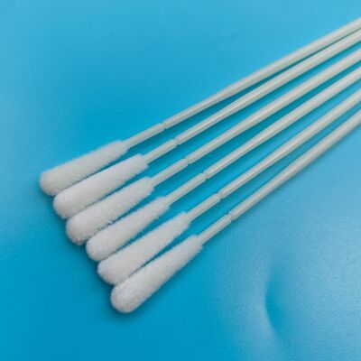 Disposable ABS Stick Flocked Nylon Sampling Swab Oral Swab Sterile Specimen Collection Swab with Individual Packing