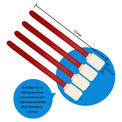 714 Lint Free Flat Square Car Cleaning Detailing Swab Microfiber Clanroom Swab for Screen Cleaning