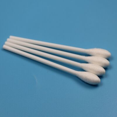 100mm Rigid PP Stick Big Round Head Cotton Bud Medical Qtips Cotton Swab Applicator for Laboratory
