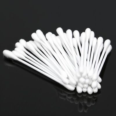 100mm Rigid PP Stick Big Round Head Cotton Bud Medical Qtips Cotton Swab Applicator for Laboratory