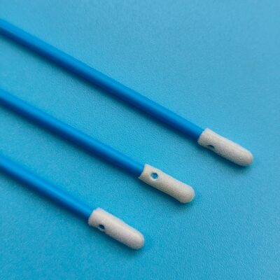 742 Lint Free Blue Handle 3.6mm Precision Sponge Swab Electronics Cleaning Foam Tip Detailing Swab for Cleanroom