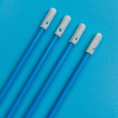742 Lint Free Blue Handle 3.6mm Precision Sponge Swab Electronics Cleaning Foam Tip Detailing Swab for Cleanroom