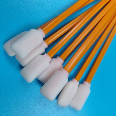 712A Lint Free Orange Stick Sponge Detailing Swab Cleanroom Swab Rectangular Foam Swab for Printer Cleaning