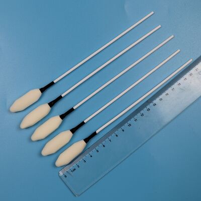 21cm Disposable Long PP Stick Medical Cleaning Sponge Swab Foam Tip Trocar Wipe Swab for Hospital