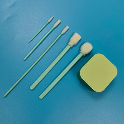 Portable Green Handle Micro Sponge Detailing Swab Kit Precision Cleaning Swab Kit Car Cleaning Kit