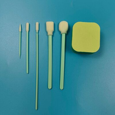 Portable Green Handle Micro Sponge Detailing Swab Kit Precision Cleaning Swab Kit Car Cleaning Kit